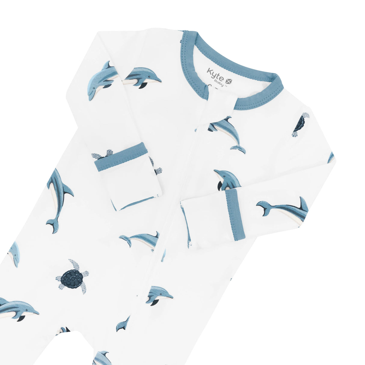 Zippered Romper in Dolphin | Kyte Baby