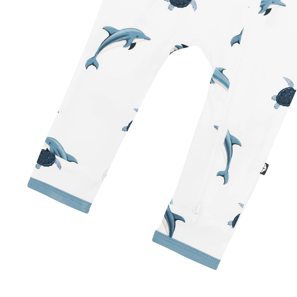 Zippered Romper in Dolphin | Kyte Baby