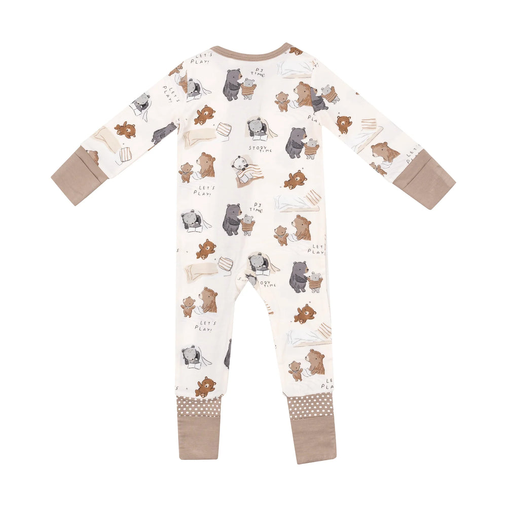 Two Way Zipper Romper - Sleepytime Bears | Angel Dear - Jenni Kidz