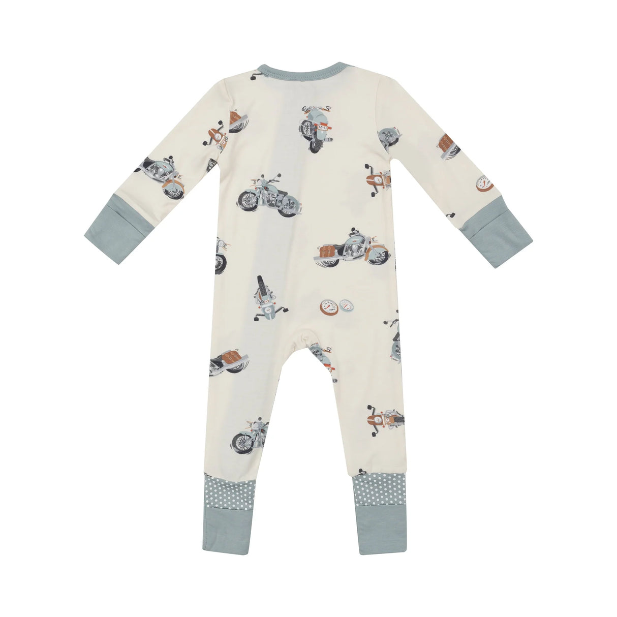 Two Way Zipper Romper - Vintage Motocycles | Angel Dear - Jenni Kidz