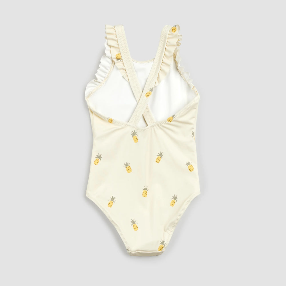Pineapple Print on Birch Swimsuit | Petit Lem