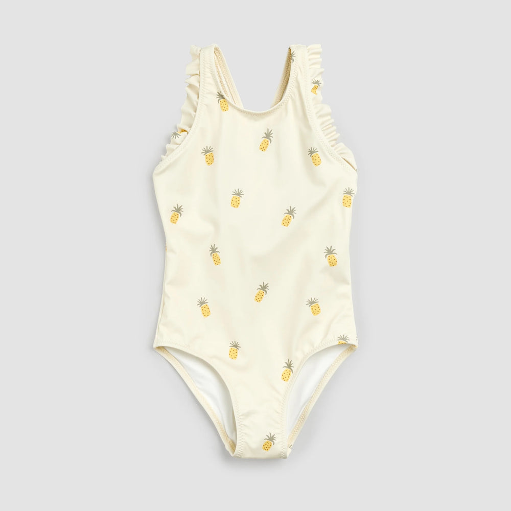 Pineapple Print on Birch Swimsuit | Petit Lem