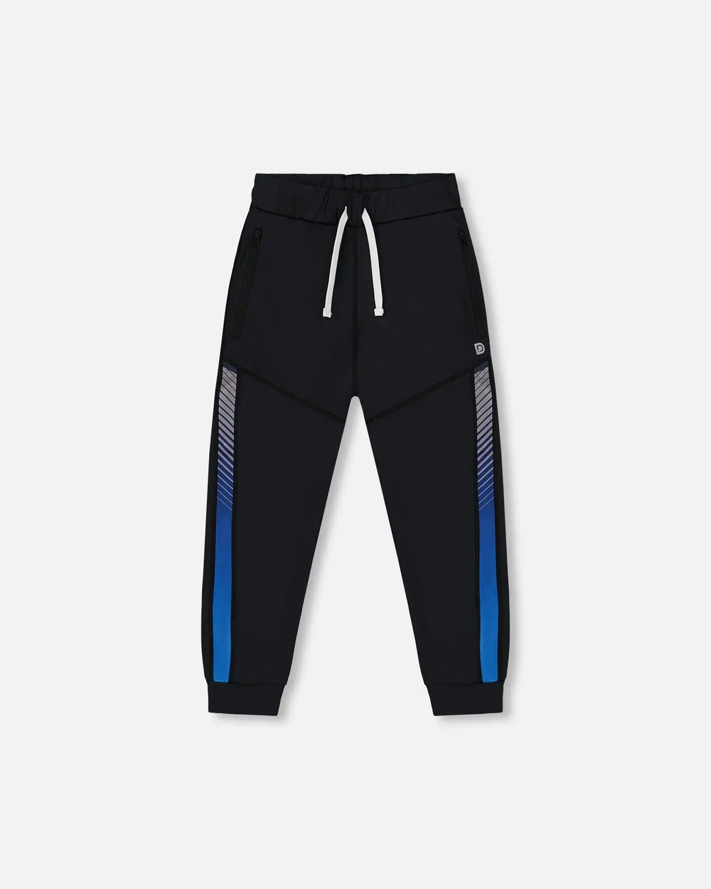 Athletic Pants Blue And Black | Deux par Deux | Jenni Kidz