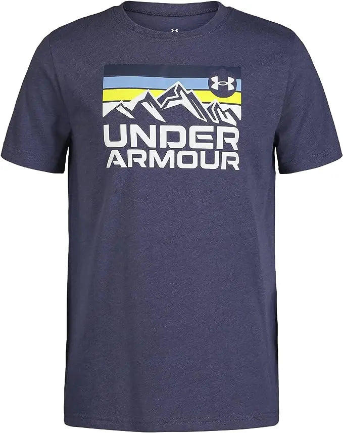 BOYS AURORA PURPLE OUTDOOR STANDARD TEE | Under Armour | Under Armour | Jenni Kidz