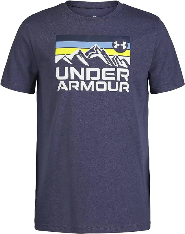 BOYS AURORA PURPLE OUTDOOR STANDARD TEE | Under Armour | Under Armour | Jenni Kidz