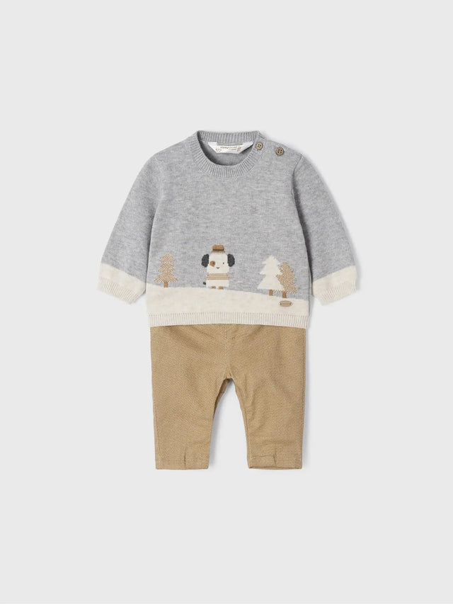 Baby Boy Sweater & Long Trouser Set - Luna Vig | Mayoral | Mayoral | Jenni Kidz
