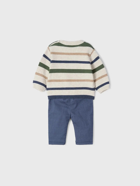 Baby Boy Sweater & Long Trouser Set - Milk Vig | Mayoral | Mayoral | Jenni Kidz