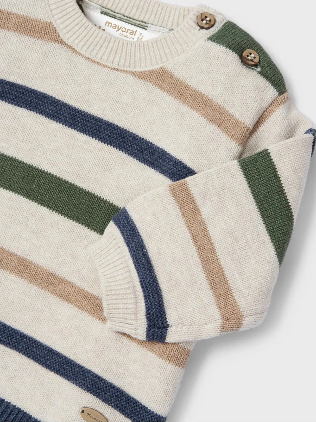 Baby Boy Sweater & Long Trouser Set - Milk Vig | Mayoral | Mayoral | Jenni Kidz