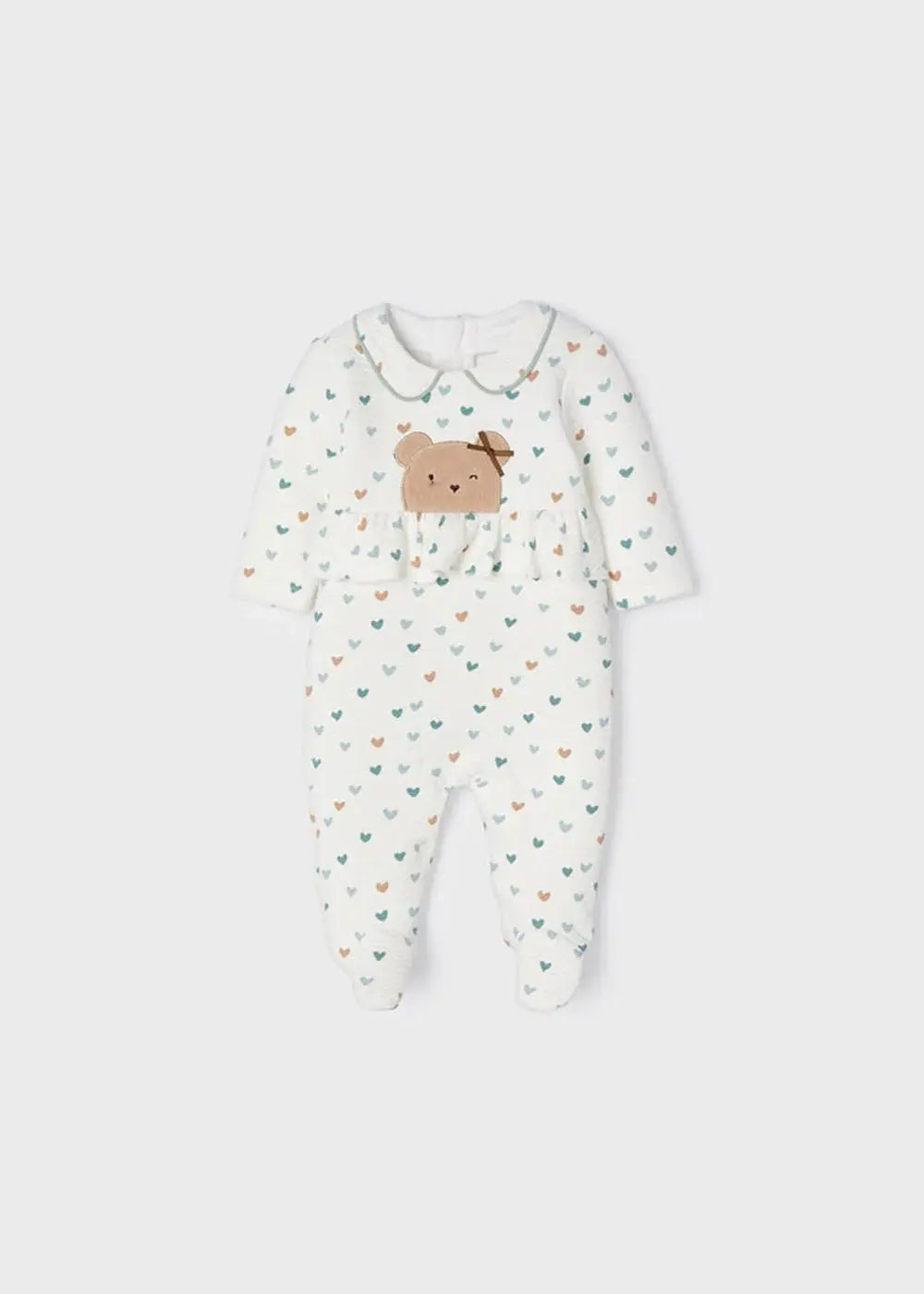 Baby Girls Padded Warm Cotton Romper | Mayoral | Mayoral | Jenni Kidz