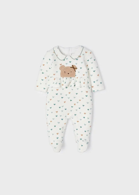 Baby Girls Padded Warm Cotton Romper | Mayoral | Mayoral | Jenni Kidz