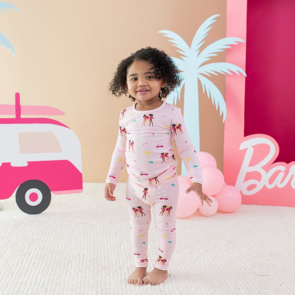 Long Sleeve Pajamas in Barbie™ Beach | Kyte Baby