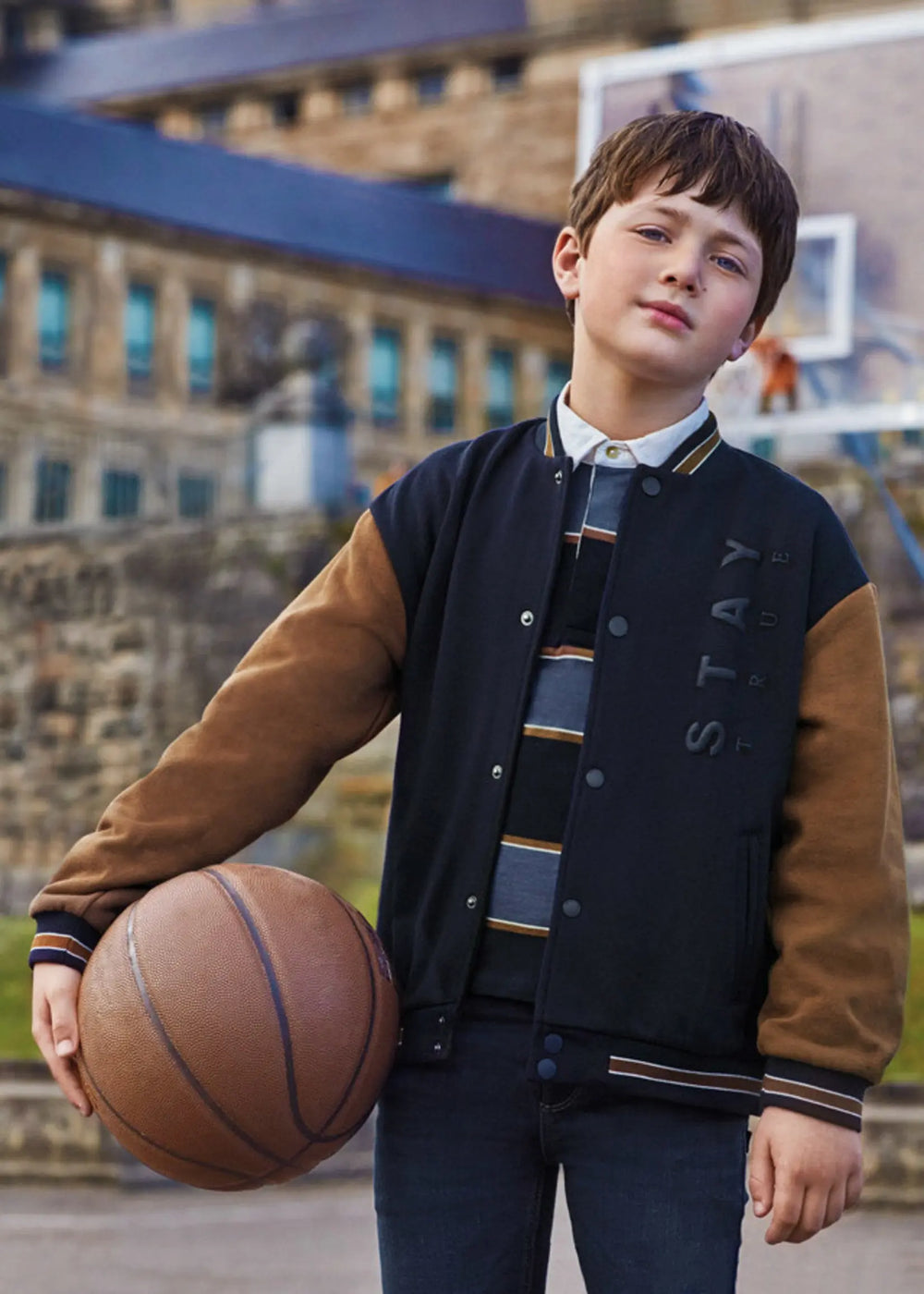 Boys Baseball Hoodie Jacket | Mayoral | Mayoral | Jenni Kidz