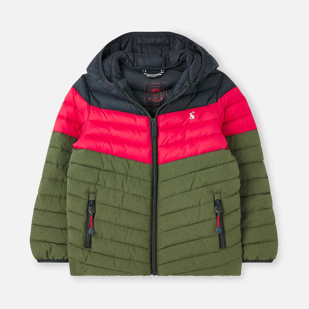 Boys Cairn Packaway Showerproof Jacket Colour Block | Joules | Joules | Jenni Kidz