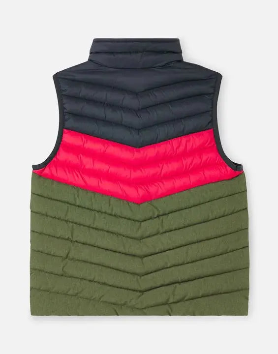 Boys Crofton Colourblock Packable Gilet  | Joules | Joules | Jenni Kidz