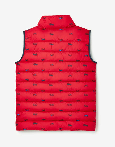 Boys Flip It Reversible Printed Gilet | Joules | Joules | Jenni Kidz