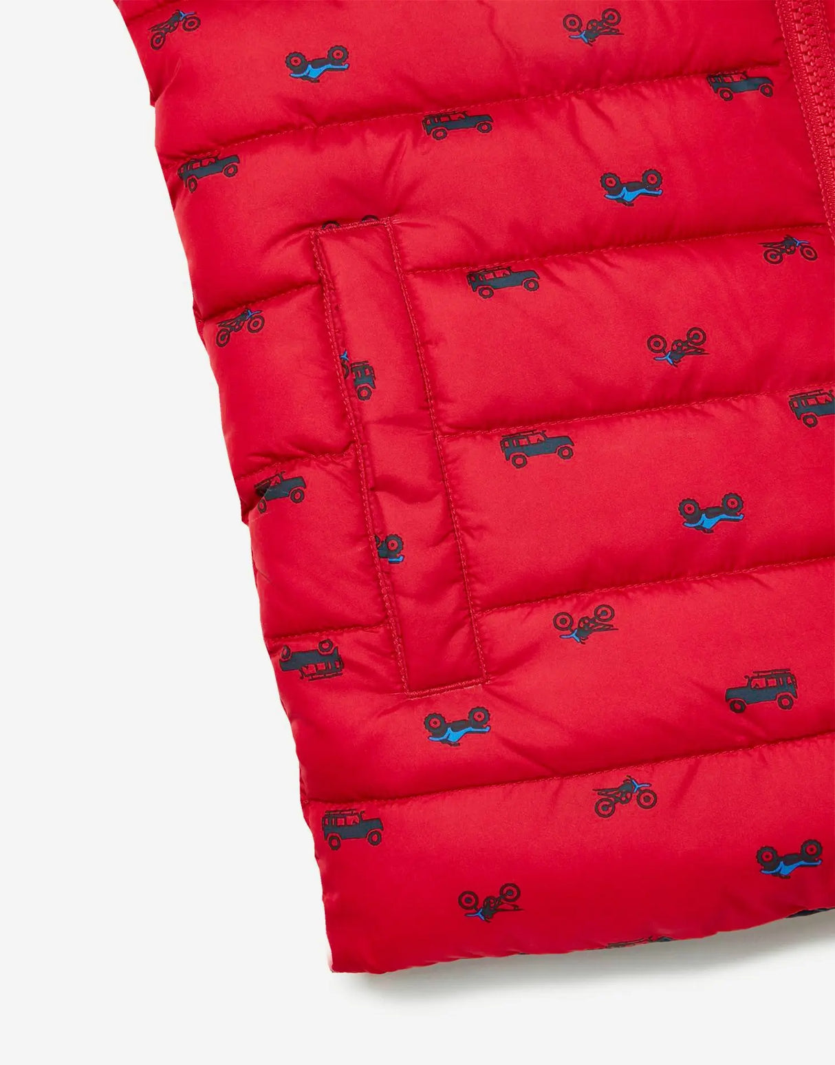 Boys Flip It Reversible Printed Gilet | Joules | Joules | Jenni Kidz