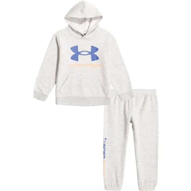 Boys Mod Gray Big Logo Hoodie Set | Under Armour | Under Armour | Jenni Kidz