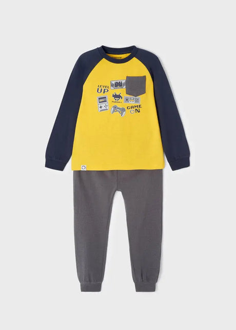 Boys Pajama Set - Oro Print | Mayoral | Mayoral | Jenni Kidz
