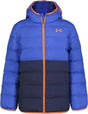 Boys Versa Blue Pronto Puffer Colorblock Jacket | Under Armour | Under Armour | Jenni Kidz