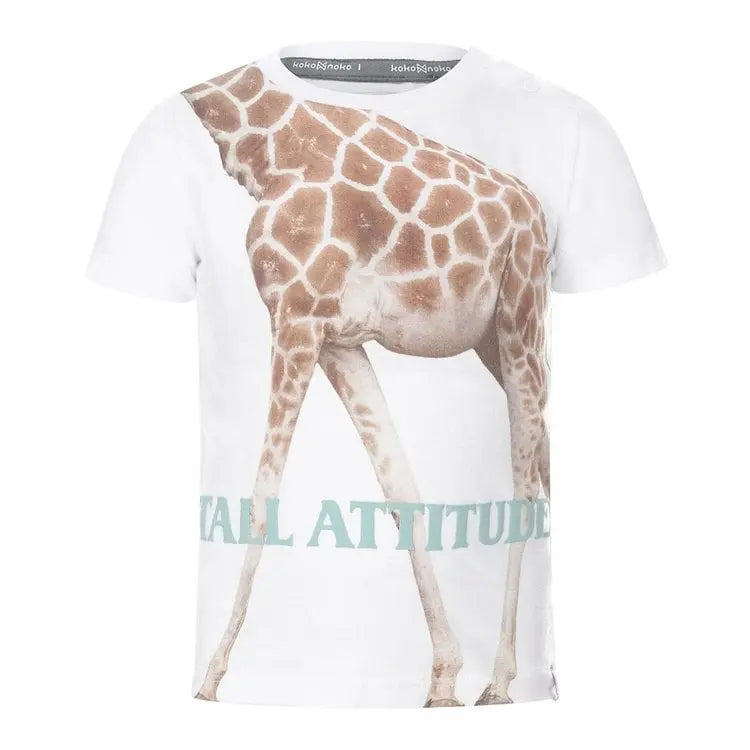 Boys' T-Shirt white giraffe | Koko-Noko | Koko-Noko | Jenni Kidz