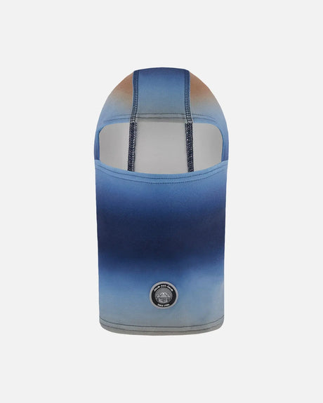 Brushed Jersey Balaclava Blue And Beige Gradient | Deux par Deux | Jenni Kidz