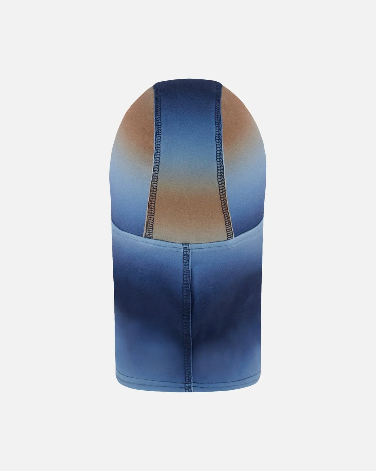 Brushed Jersey Balaclava Blue And Beige Gradient | Deux par Deux | Jenni Kidz