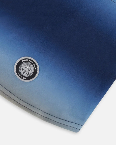 Brushed Jersey Balaclava Blue And Beige Gradient | Deux par Deux | Jenni Kidz