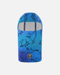 Brushed Jersey Balaclava Blue Gradient Dinosaur Print | Deux par Deux | Jenni Kidz