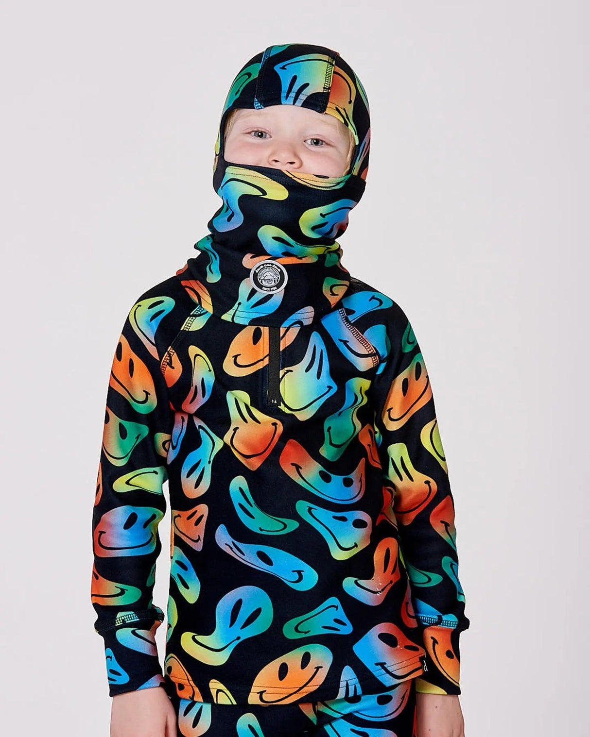 Brushed Jersey Balaclava Smiley Face Boy | Deux par Deux | Jenni Kidz