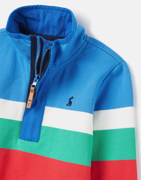 Captain Stripe 1/2 Zip Sweatshirt | Joules | Joules | Jenni Kidz