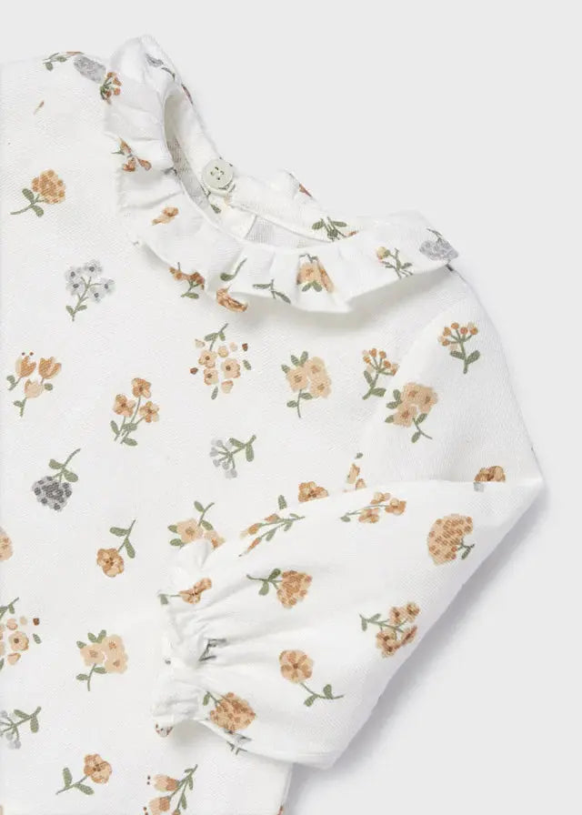 Caramel ecofriends 2 piece set with overall Baby Girls dress newborn | Mayoral | Mayoral | Jenni Kidz