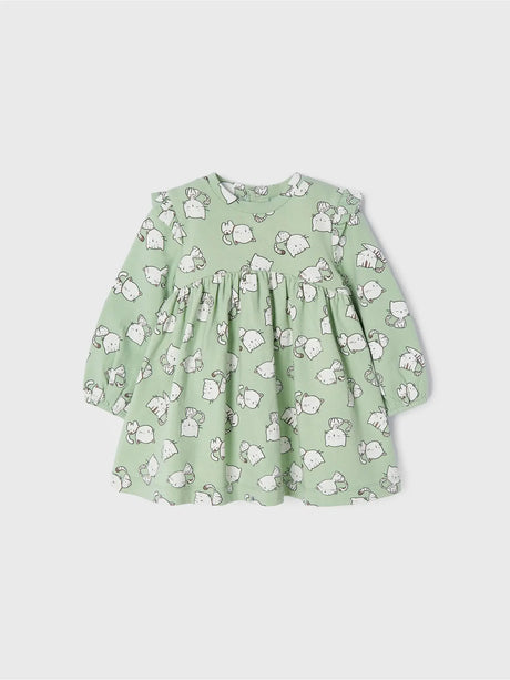 Cat Patterned  Baby Girls Dress | Mayoral | Mayoral | Jenni Kidz