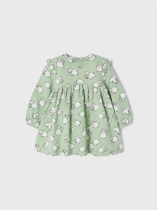 Cat Patterned  Baby Girls Dress | Mayoral | Mayoral | Jenni Kidz