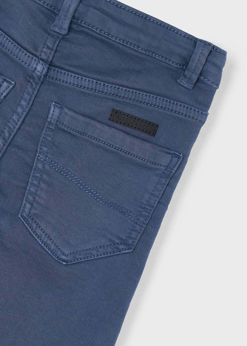 Close-up of back pocket and stitching on Mayoral boys’ pants