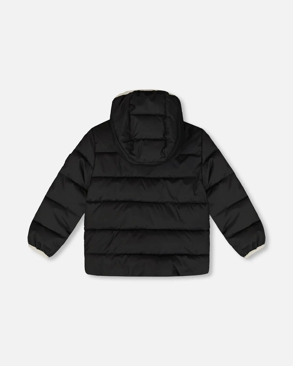 Compressible Winter Puffy Coat Designed For Car Seat Black | Deux par Deux | Jenni Kidz