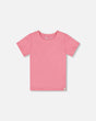 Crinkle Short Sleeve Top Candy Pink | Deux par Deux | Jenni Kidz