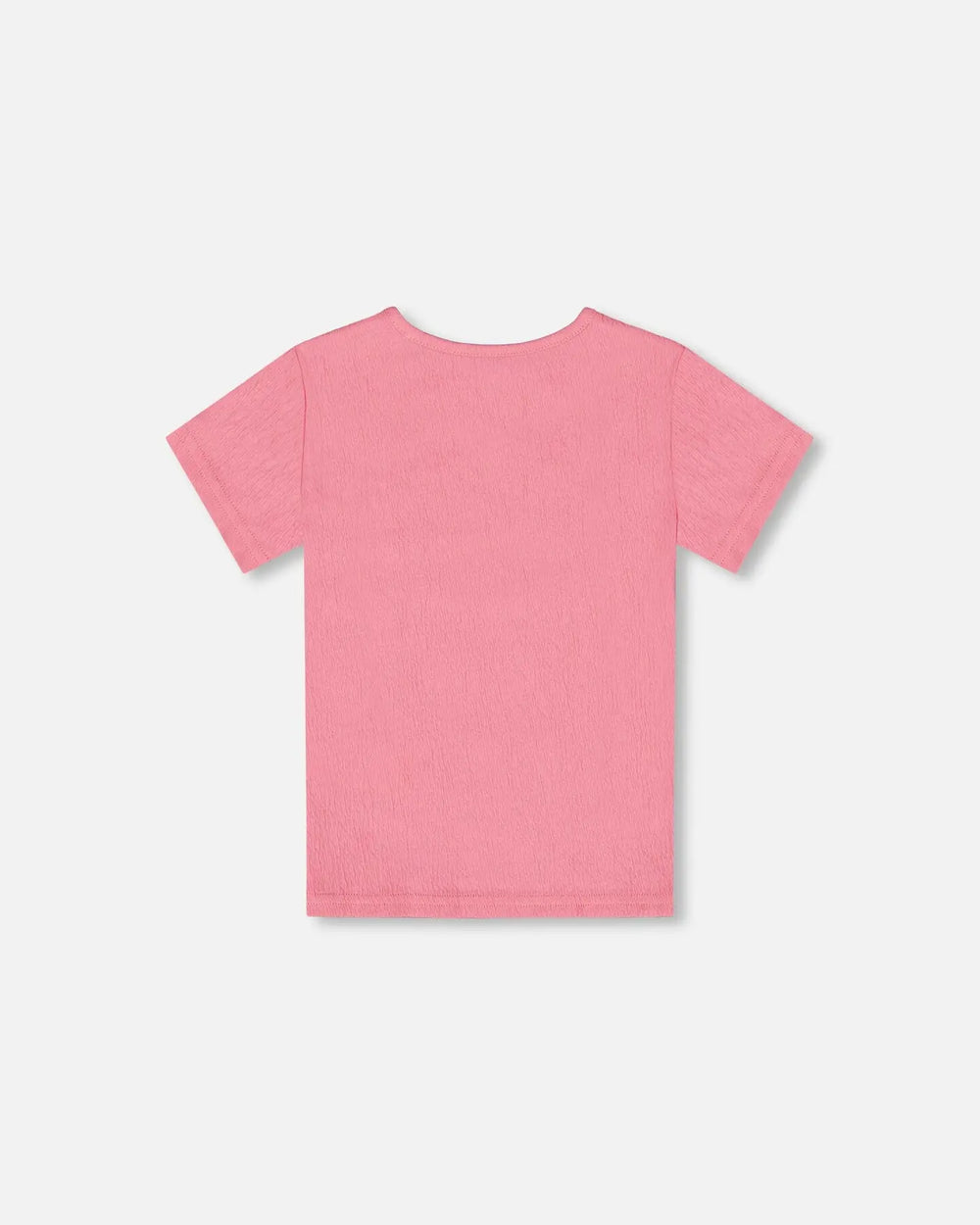 Crinkle Short Sleeve Top Candy Pink | Deux par Deux | Jenni Kidz