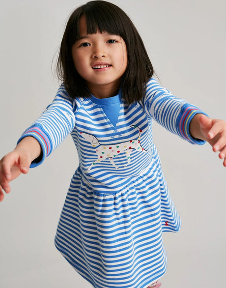 Darlia Long Sleeve Sweat Girls Dress | Joules | Joules | Jenni Kidz