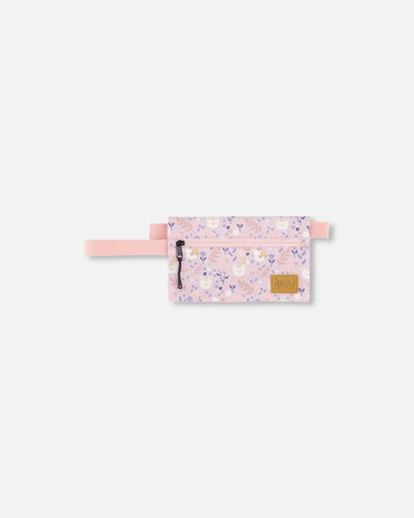Double Pencil Case Lilac Retro Flower Print | Deux par Deux | Jenni Kidz