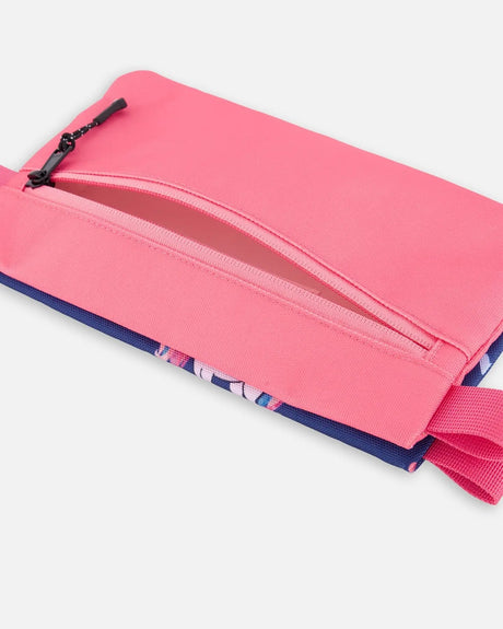 Double Pencil Case Navy Unicorn Print | Deux par Deux | Jenni Kidz