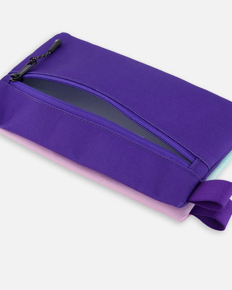 Double Pencil Case Purple Gradient | Deux par Deux | Jenni Kidz