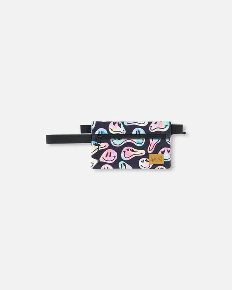 Double Pencil Case Smiley Face Girl | Deux par Deux | Jenni Kidz