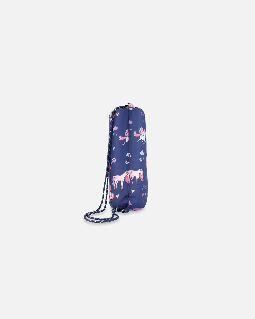 Drawstring Bag Navy Unicorn Print | Deux par Deux | Jenni Kidz
