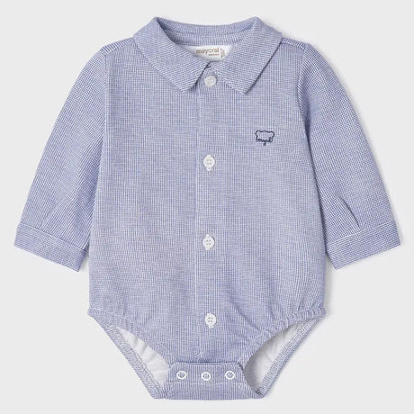 ECOFRIENDS Collare Bodysuit Baby Boy - Light Blue | Mayoral | Mayoral | Jenni Kidz