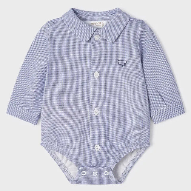 ECOFRIENDS Collare Bodysuit Baby Boy - Light Blue | Mayoral | Mayoral | Jenni Kidz