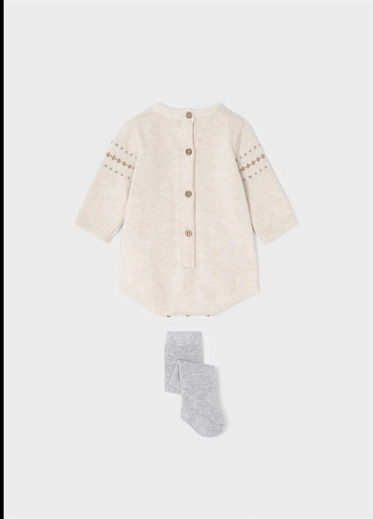 ECOFRIENDS knitted romper with tights set newborn | Mayoral | Mayoral | Jenni Kidz