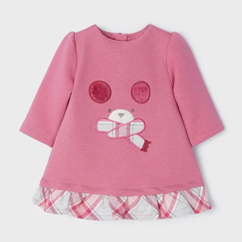Fleece Pink Baby Girls Dress | Mayoral | Mayoral | Jenni Kidz