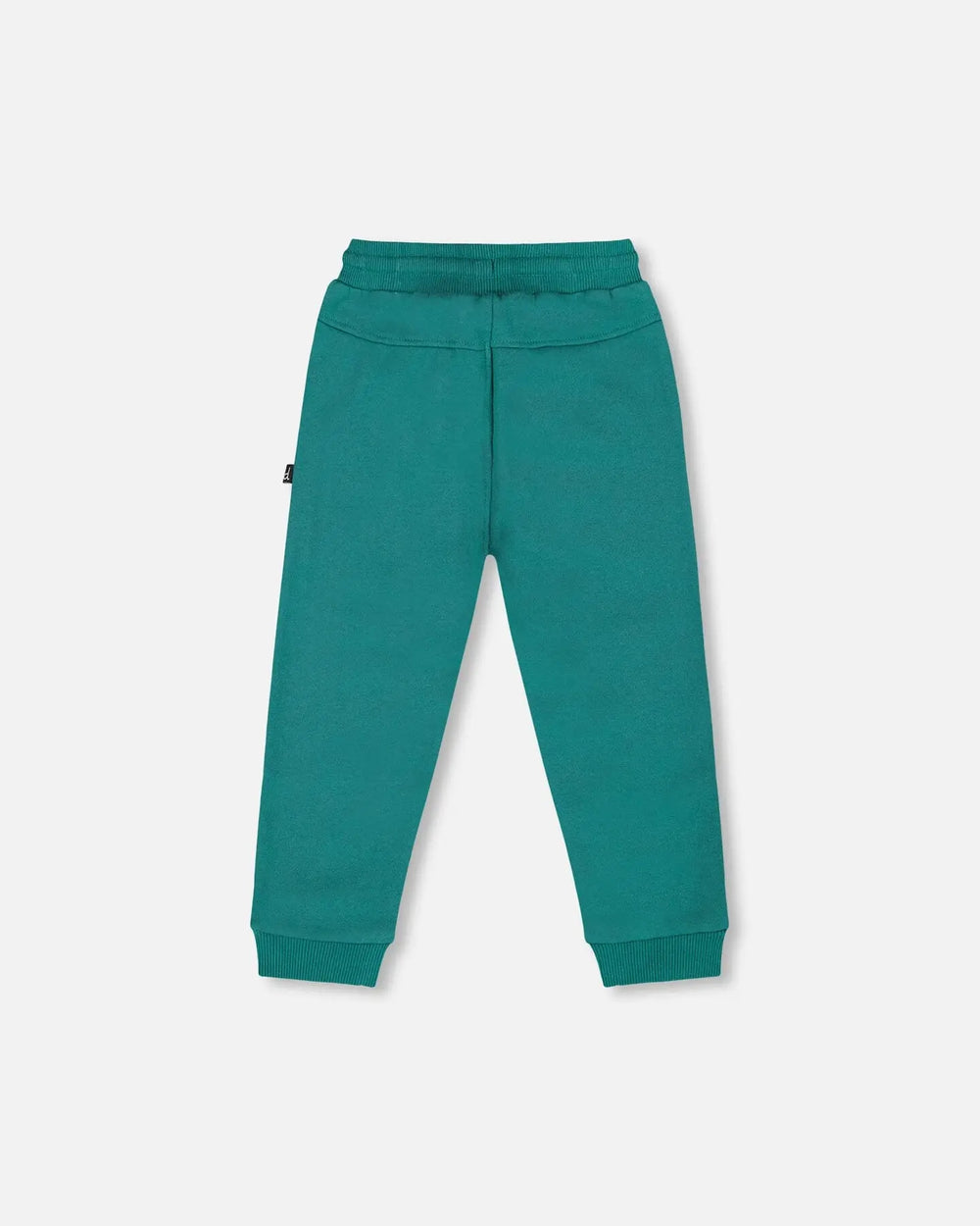 Fleece Sweatpants With Articulated Knees Forest Green | Deux par Deux | Jenni Kidz