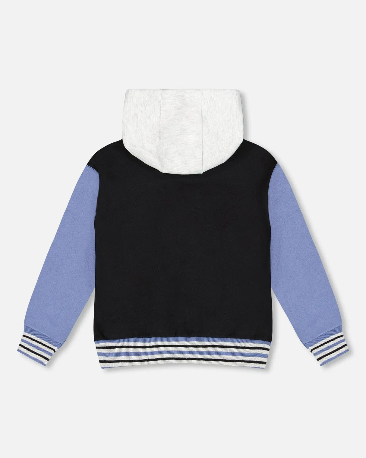 Full Zip Hooded Fleece Jacket Black | Deux par Deux | Jenni Kidz