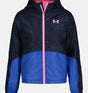 Girls Midnight Navy Manataug Windbreaker Jacket | Under Armour | Under Armour | Jenni Kidz